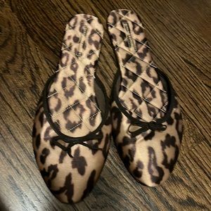 Leopard print slippers